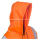 High-Visibility Orange Fleece Hooded Sweatshirt